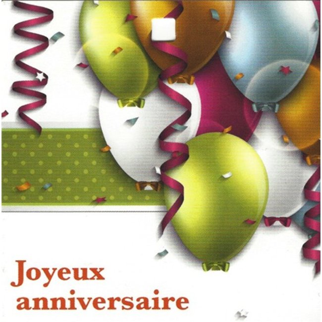 Grußkarte 'Joyeux Anniversaire'