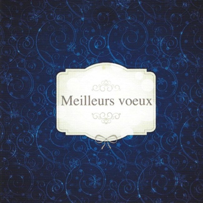 Wenskaart 'Meilleurs vœux' (7x7cm)