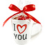 Porzellanbecher 'I LOVE YOU'