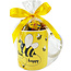 Porzellanbecher 'Bee Happy'