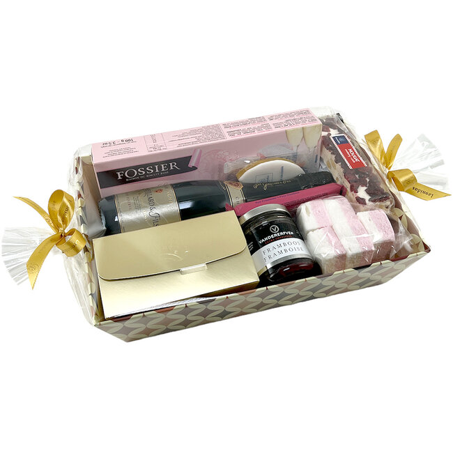 Luxe Geschenkmand met Champagne en Delicatessen - Formaat L