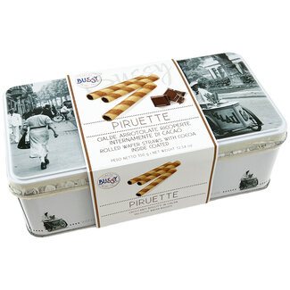 Boîte métallique de Rouleaux de Gaufrette Pirouette 350g