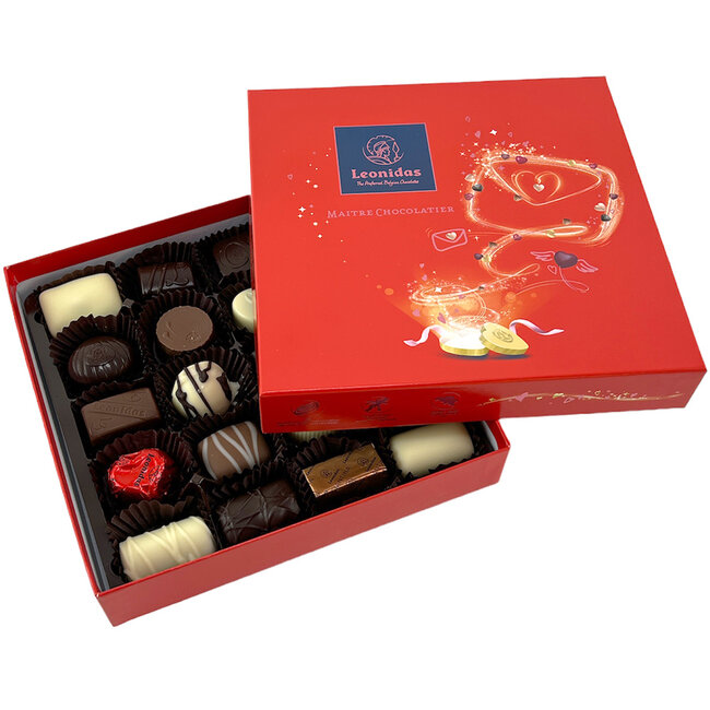 Leonidas Geschenkbox (Rot) mit 20 Pralinen