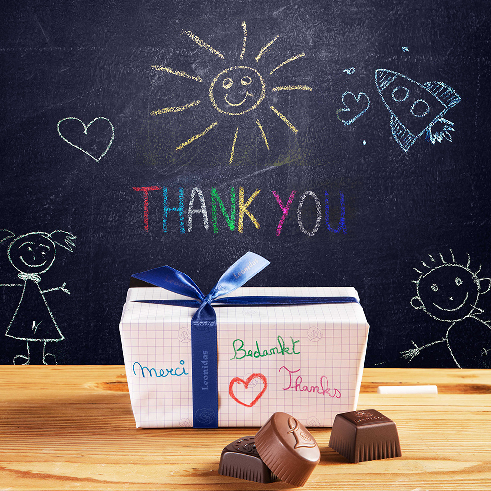 School - Bedankt juf en meester met heerlijke Leonidas geschenken