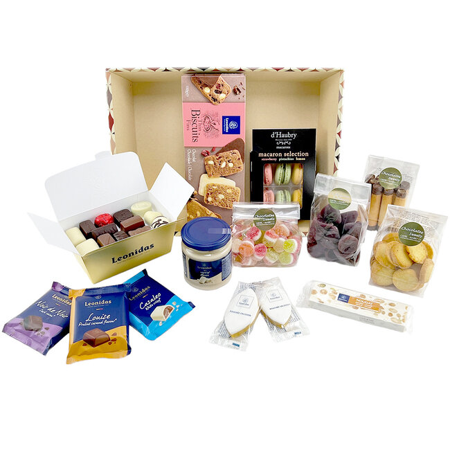 Geschenkkorb (XL) Pralinen und Delikatessen