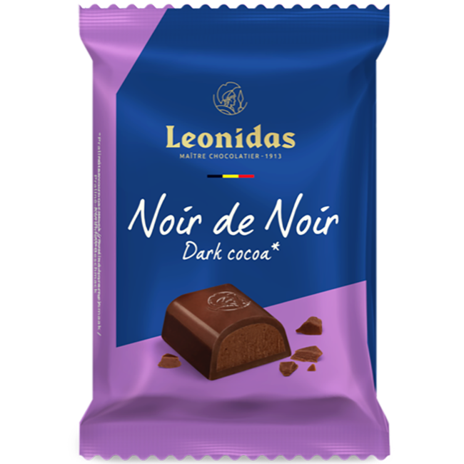 Leonidas Tablette fourrée - Noir de Noir 75g