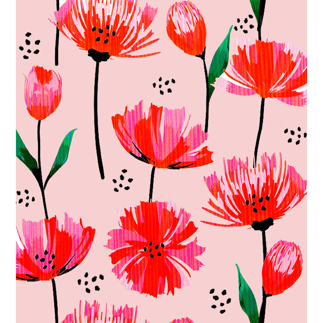 Greeting card 'Poppies' (11x12cm)