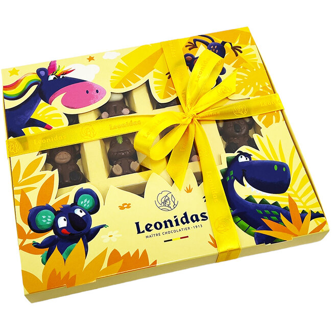 Leonidas Coffret Jungle de 12 chocolats pour enfants