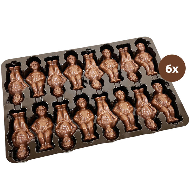 Leonidas Doos met 96 Brussels Manneken Pis (melkchocolade)