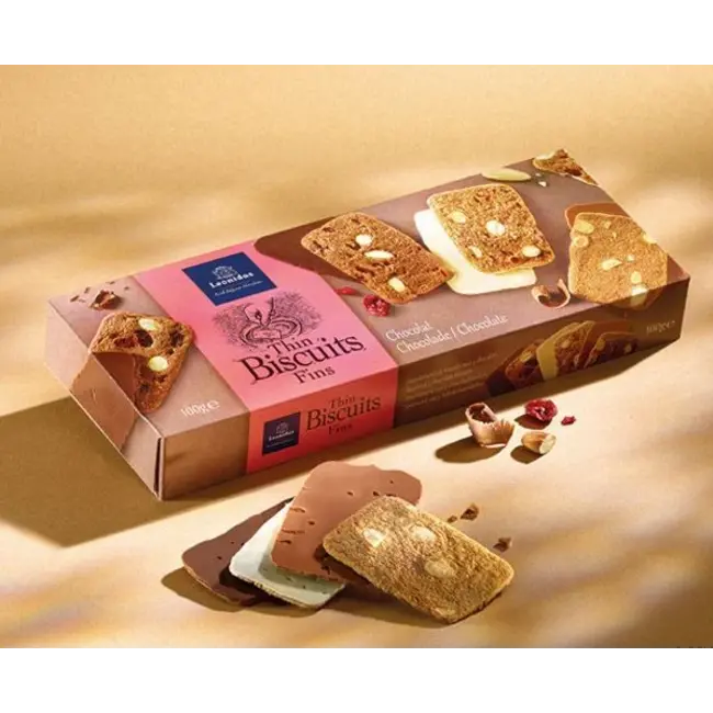 Leonidas Thin almond biscuits - Chocolate 100g