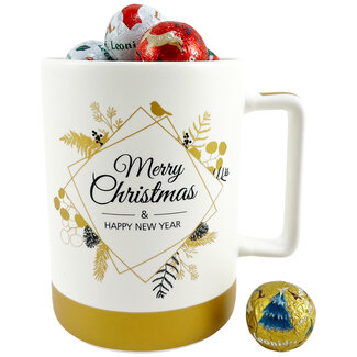 Tasse 'Merry Christmas & Happy New Year' Boules de fête 250g