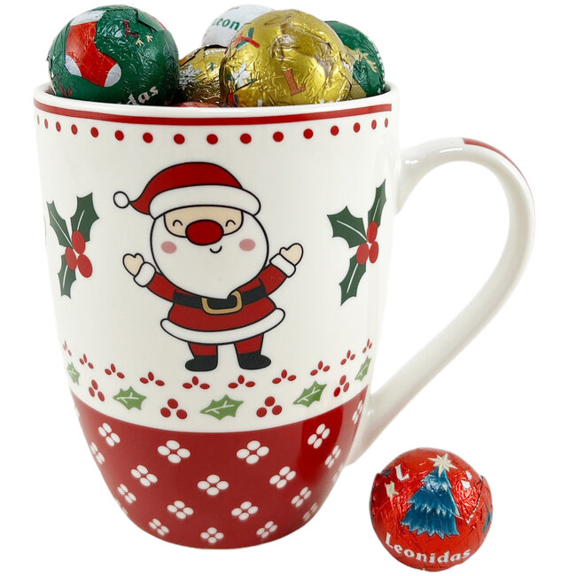 Mok 'Kerstman' Feestballetjes 250g