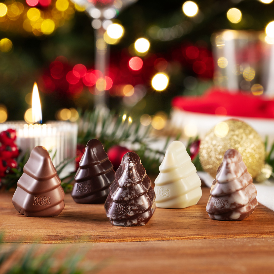 Schokoladen-Weihnachtsbäume: der perfekte Partyspaß