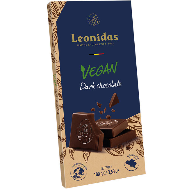 Leonidas Tafelschokolade Dunkle 100g Vegan