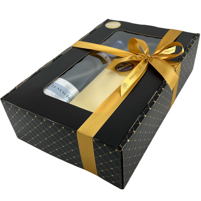 Leonidas 750g chocolates and a bottle of CAVA 75cl