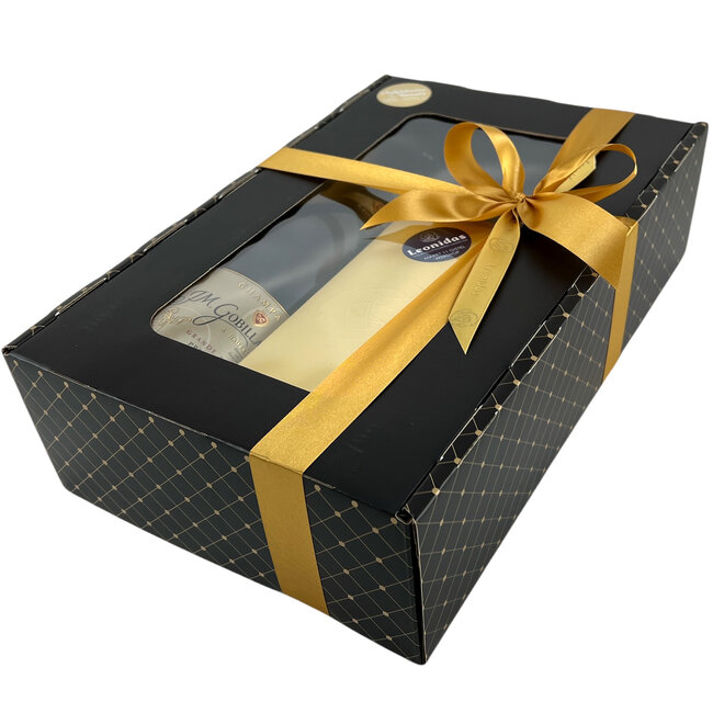 Leonidas 750g chocolates and a bottle of Champagne Gobillard 75cl