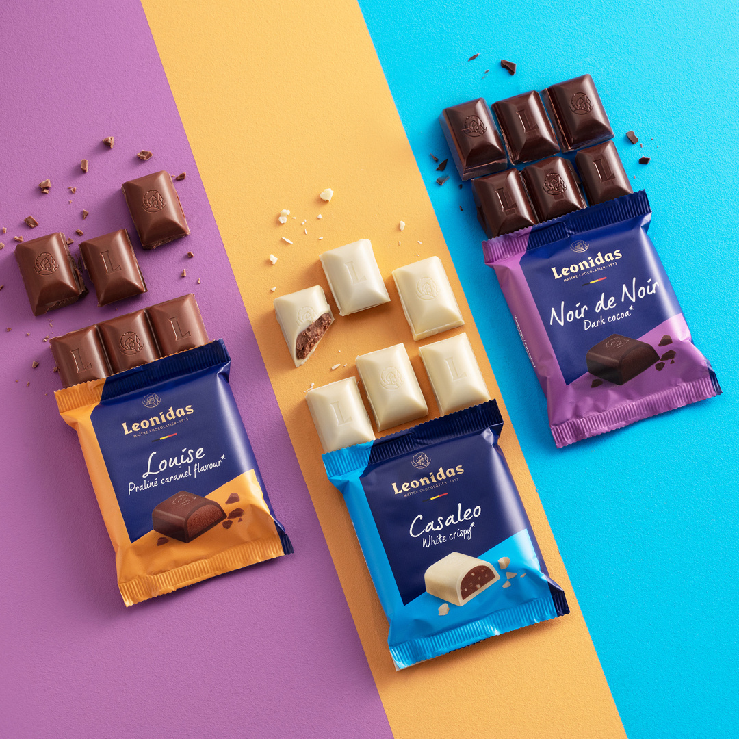 Unsere ikonischen Pralinen in köstlichen gefüllten Tafeln!