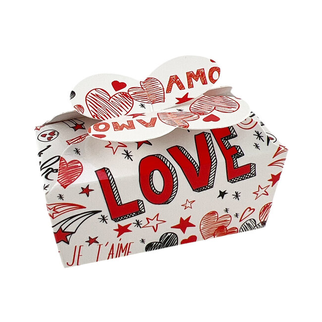 Mini boîte 'LOVE' avec 2 pralines
