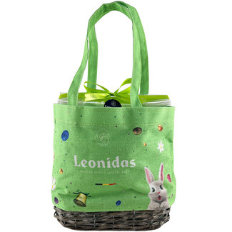 Leonidas Easter basket (wicker/fabric) small Easter eggs 3kg