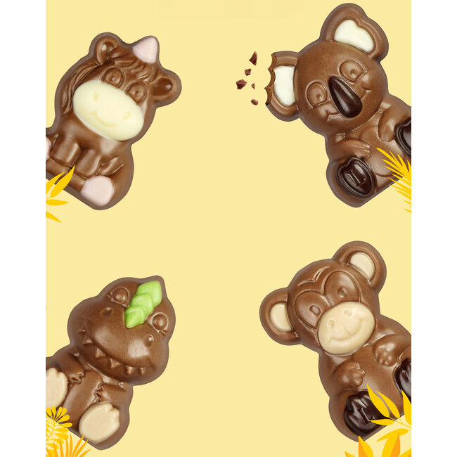 Leonidas Tiere - Milchschokolade mit Nougat 200g