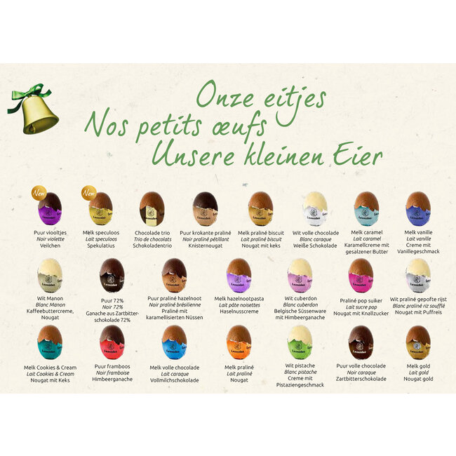 Leonidas Kartonnen ei met 24 Paaseitjes