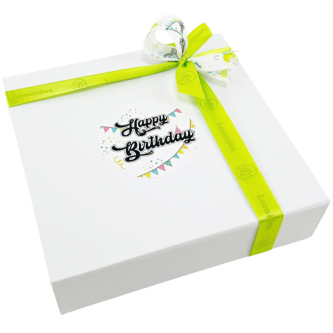 Leonidas Geschenkdoos Happy Birthday met 16 stuks bonbons