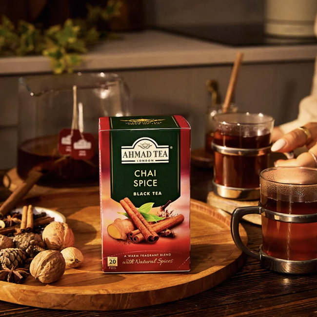 Ahmad Tea Chai Spice thee met gember en kaneel (20 theezakjes)
