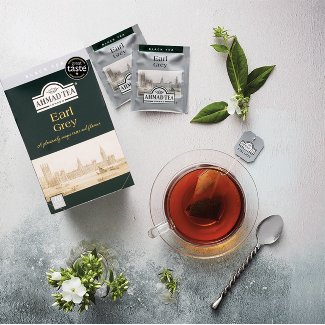 Ahmad Tea Earl Grey zwarte thee met bergamot (20 theezakjes)