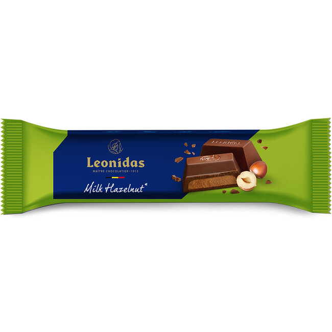 Leonidas Reep Melk 30% cacao - Hazelnootpraliné 50g