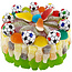 Gâteau aux bonbons Football - Cadeau pour fans de sport