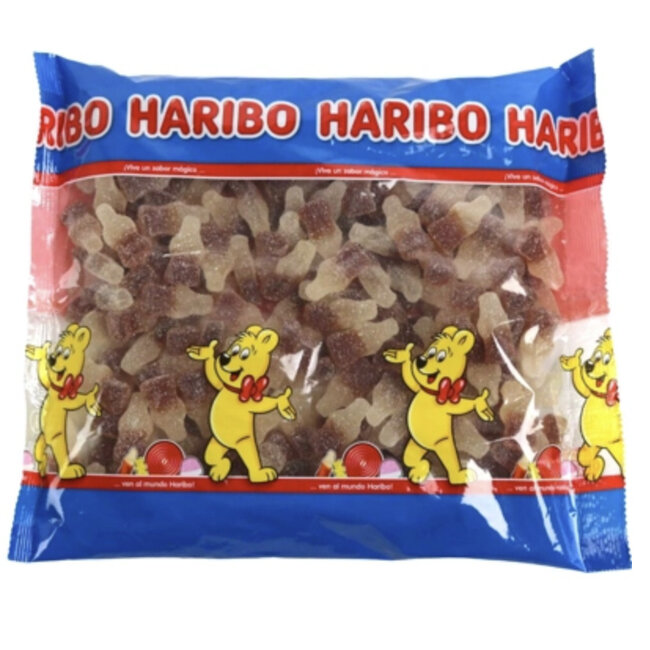 Haribo Mini Fizz Cola Bottles 1kg Value Pack