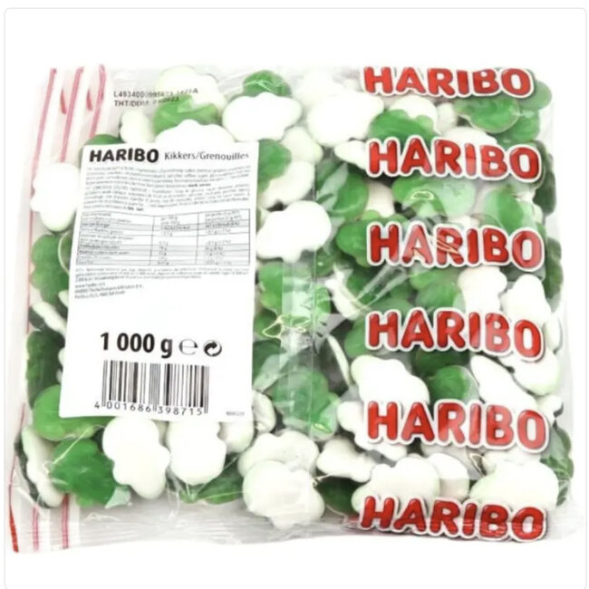 Haribo Kikkers 1kg voordeelverpakking