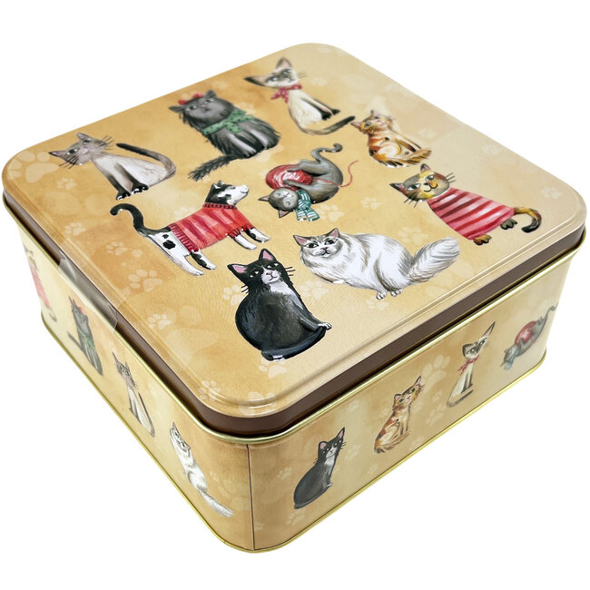 Boîte métallique (Chats) Assortiment de biscuits sablés 160g