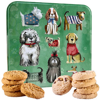 Boîte métallique (Chiens) Assortiment de biscuits sablés 160g