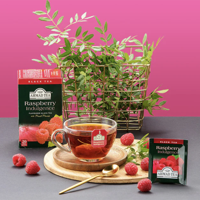 Ahmad Tea Thé noir aromatisé à la framboise - 20 sachets