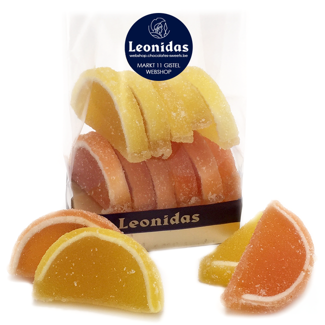 Leonidas Agar-Scheiben mit Orangen- und Zitronen (12 Stück)