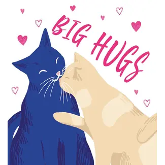 Greeting card 'BIG HUGS' (11x12cm)