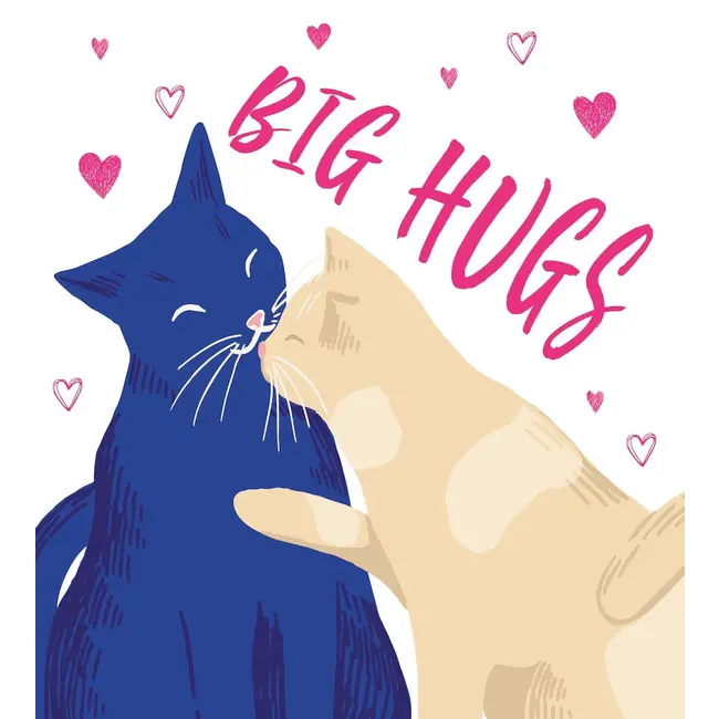 Greeting card 'BIG HUGS' (11x12cm)