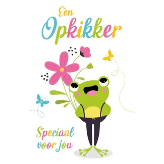 Wenskaart 'Een Opkikker' (11x17cm)