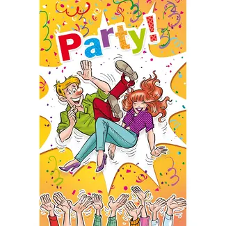Greeting card 'Party!' (11x17cm)
