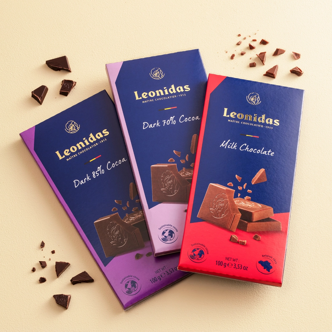 Die Leonidas-Qualität, jetzt auch in Tafeln!