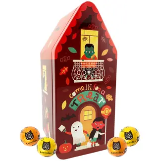 Leonidas Spookhuis (metaal) 250g Halloweenballetjes