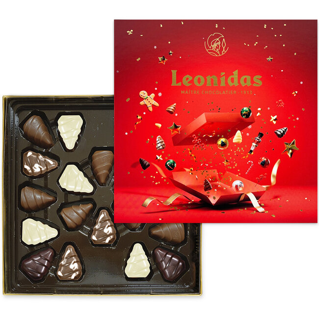 Leonidas Coffret Noël (rouge) 20 chocolats de Noël