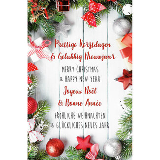 Merry Christmas - Happy New Year (10x15cm)