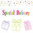 Greeting Card 'Special delivery' (7x7cm)