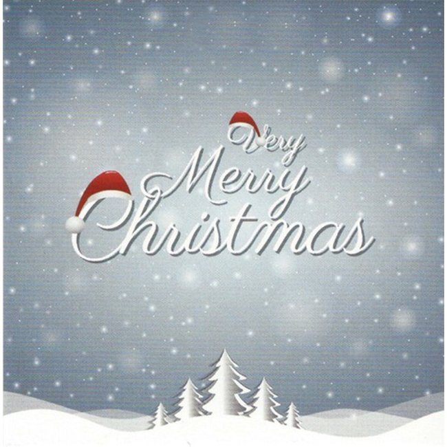 Greeting Card 'Merry Christmas' (7x7cm)