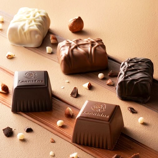 Pralines gevuld met praliné