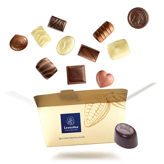 Delikatessen Geschenkkorb (S) mit Leonidas Pralinen und süßen Spezialitäten