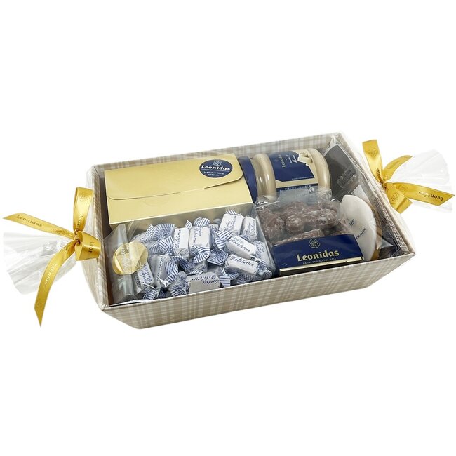 Panier Cadeau Délices (S) - Assortiment de gourmandises et douceurs