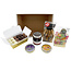 Geschenkmand (S) met pralines/bonbons en lekkernijen verlaagd aan suikers